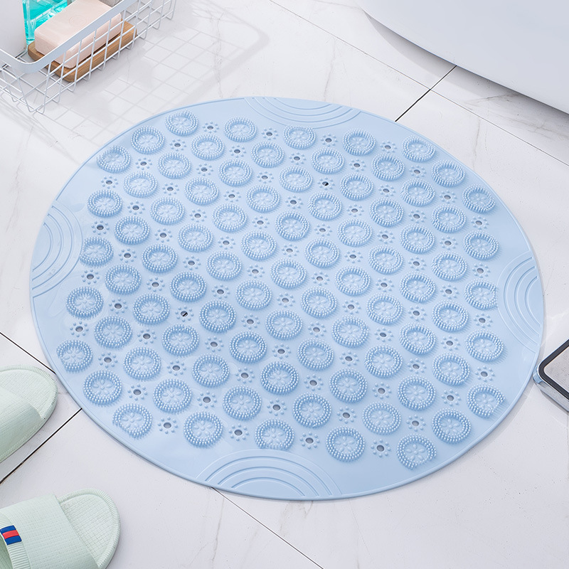 Round Bathroom Non Slip Bath mat Household Massage Foot Pad Quick