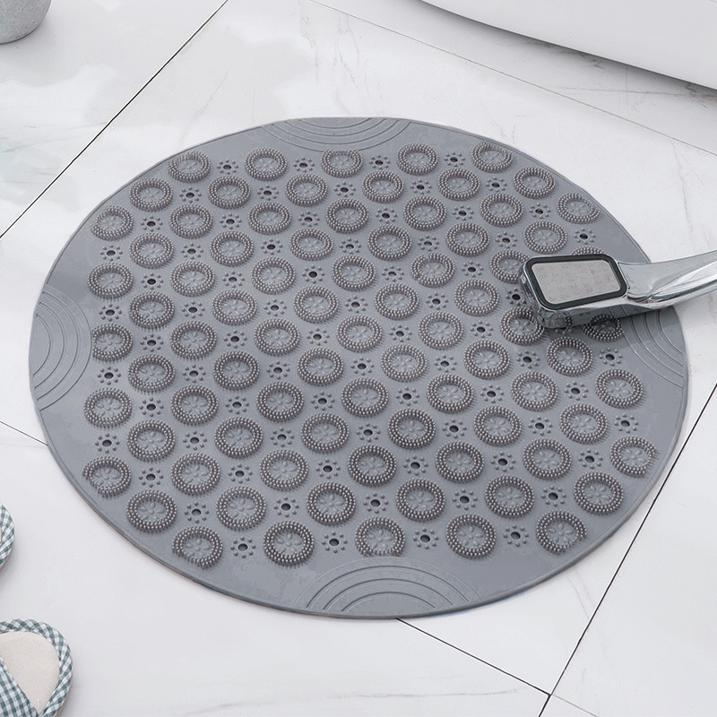 Round Bathroom Non Slip Bath mat Household Massage Foot Pad Quick