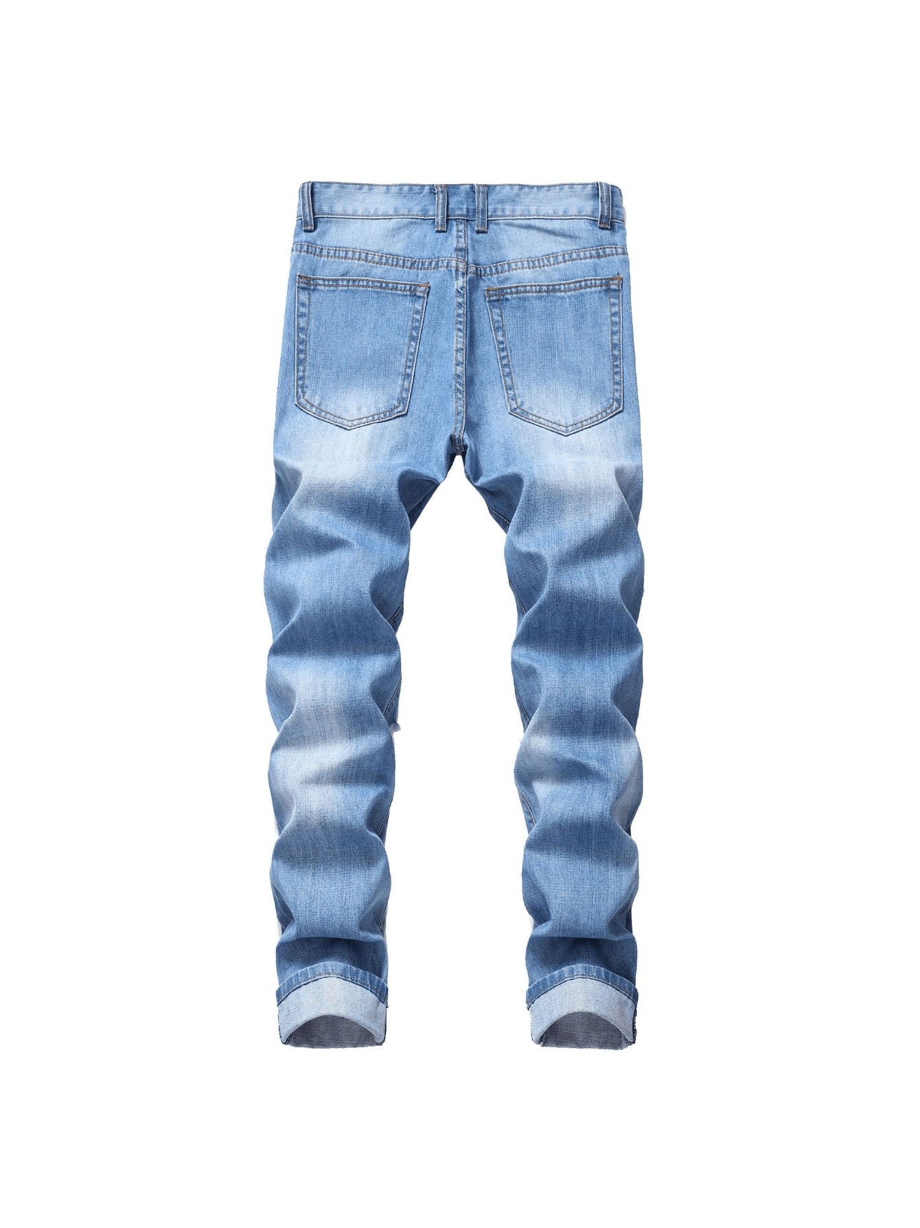 Men's Casual Ripped Jeans with Pockets