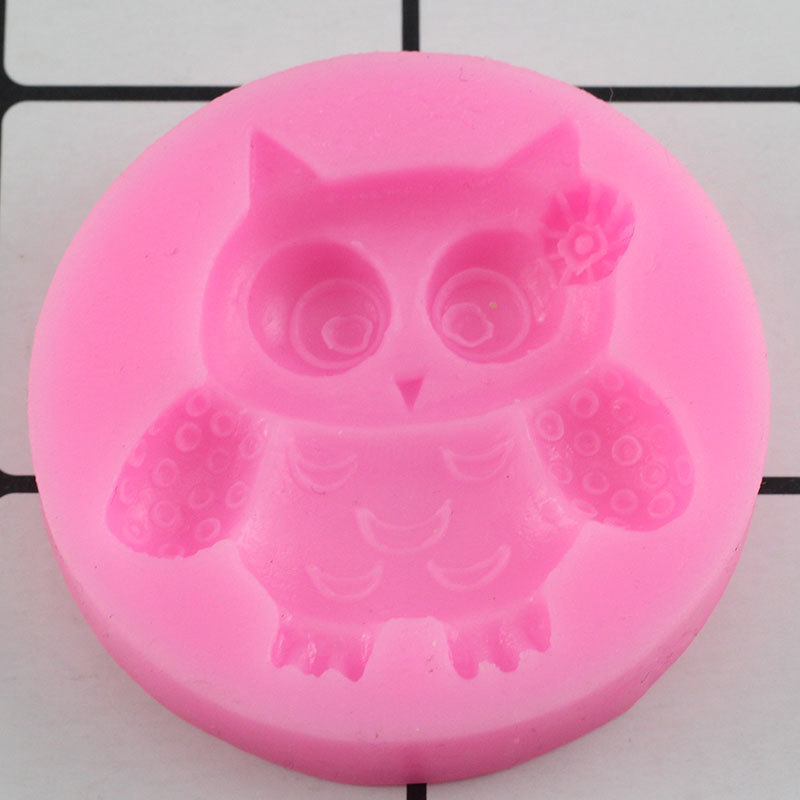 Moule à gâteau hibou, moule à hibou en silicone, moules animaux