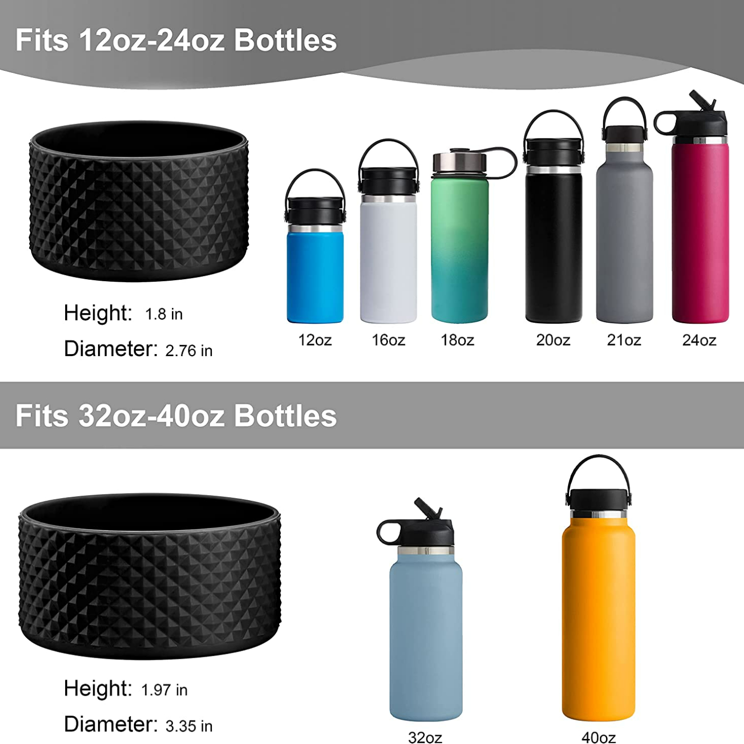 Portable Silicone Sport Camping Accessories 18 32 40oz Vacuum Cup