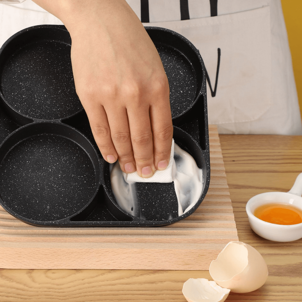 Frying Pan Egg Burger Maker Pan 3 Cups Divided Grill Frying - Temu