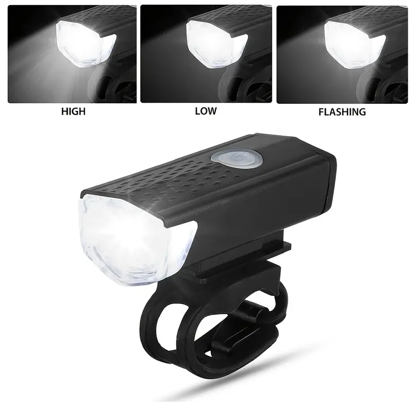Par Juego de luces LED recargables USB para bicicleta, faro trasero (Full  Kit) 
