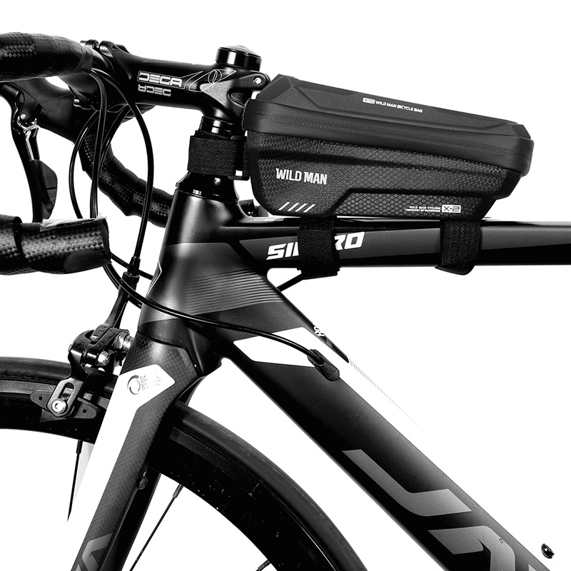 WILD MAN Bolsas de bicicleta para bicicletas, accesorios de bicicleta para  regalos de ciclismo para hombres, soporte para teléfono de bicicleta, bolsa