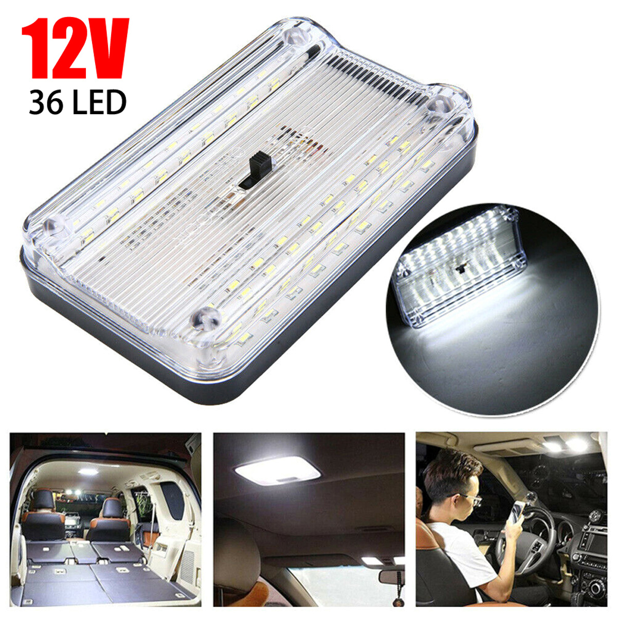 12V LED Interior Lights Roof Ceiling Light for RV Camper Trailer Motorhome  Van LED Ceiling Lamps Wholesales CSV Car Lights - AliExpress