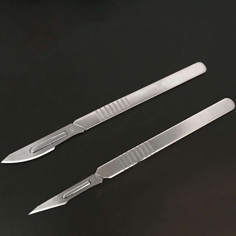 10pcs Carbon Steel Knife Handle Blade Kit Carving Knife Repair Tools Set  DIY Cutting PCB Repair Animal Scalpel Knife Hand Tool