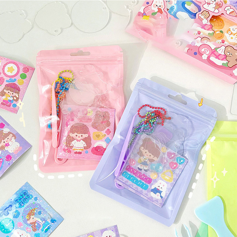 Creative Cute/kawaii Card Sticker Set Diy Card Plate! - Temu