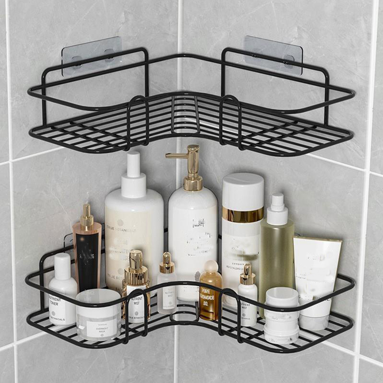 Punch free Bathroom Shelf Corner Shower Caddy Toilet - Temu