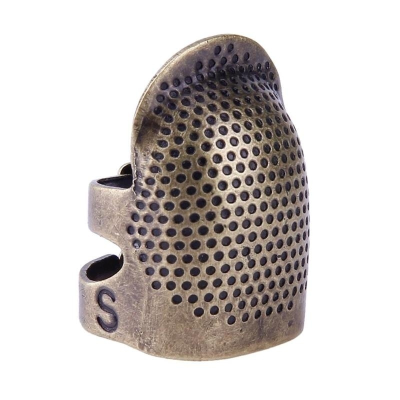 1pc Sewing Thimble Finger Protector Fingertip Thimble Adjustable Metal  Shield Protector For Sewing Embroidery Thimbles For Hand Sewing