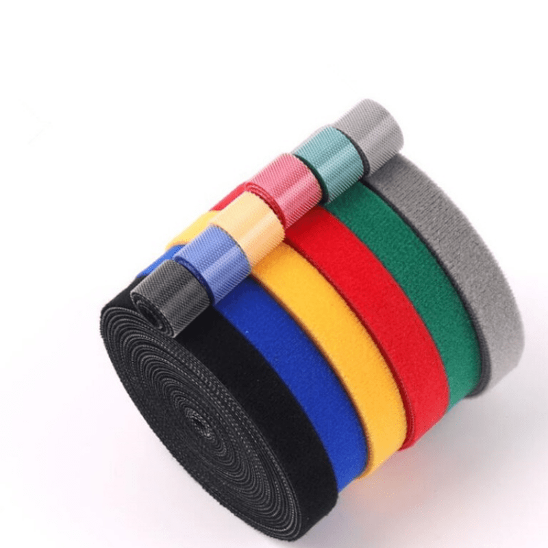 5 Meter/Roll Red Nylon Cable Ties Power Wire Loop Tape Multifunction Nylon  Straps Fastener Reusable Magic Tape