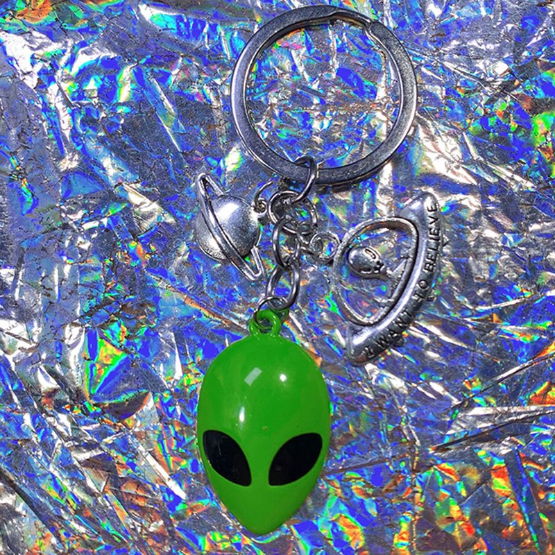 Resin Alien Shape Keychain Fashion Cute Cartoon Colorful Bag Key Chain  Ornament Bag Purse Charm Accessories - Temu