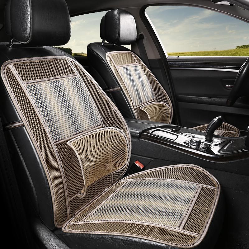 2Pc Filling Bamboo Charcoal Edge Wrapping Car Front Seat Cushion Cover –  AutoMaximizer