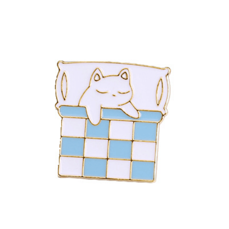 Cute Cartoon Cat Enamel Pin For Jackets Backpack Shirt Lapel - Temu