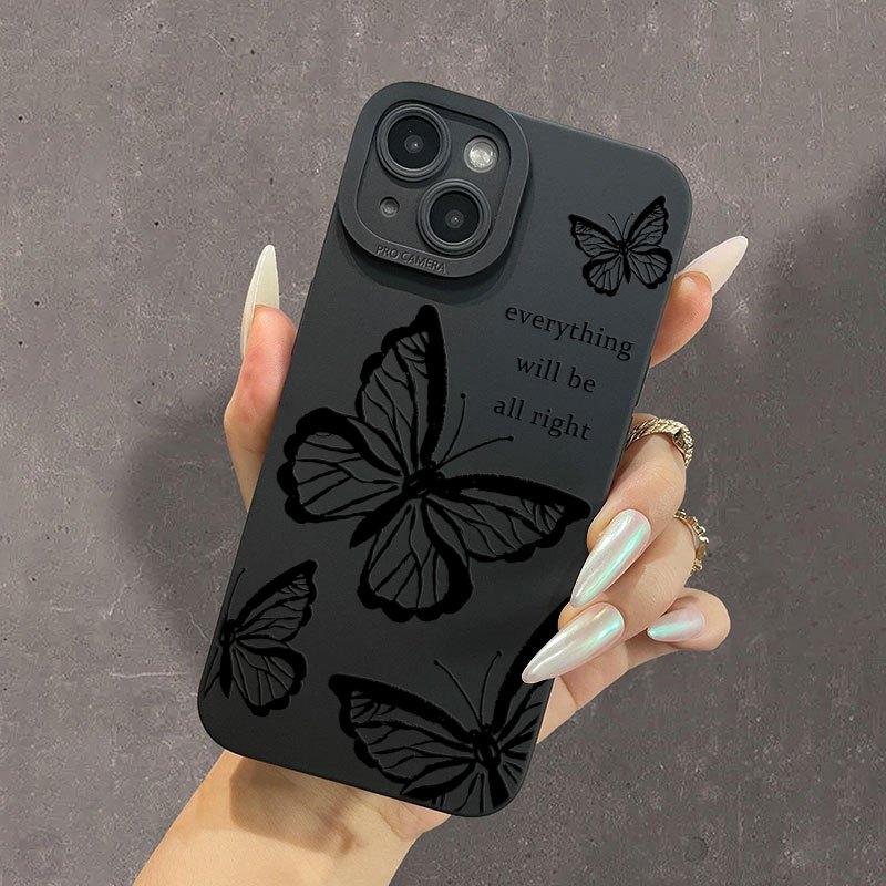 butterfly printed phone case for iphone14 14plus 14pro 14pro max iphone13 13mini 13pro 13pro max iphone12 12mini 12pro 12pro max iphone11 11pro 11pro max iphonex xs xs max iphone 8 8plus 7 7plus details 0