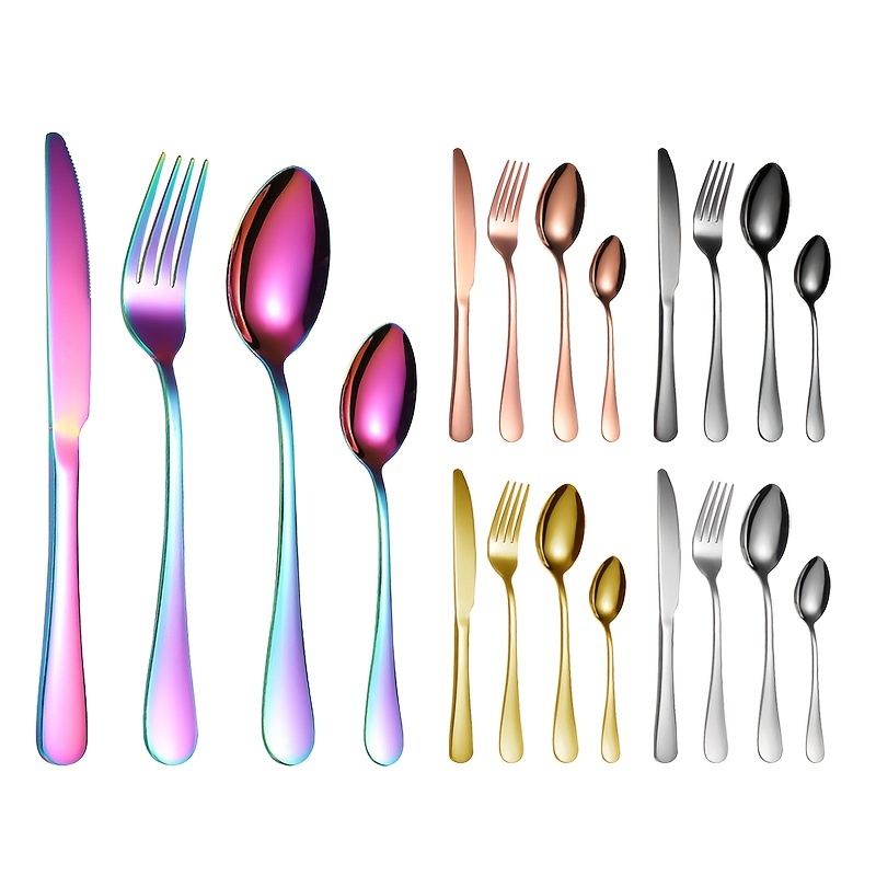 Heavy Duty Silverware Flatware Set For 12 Silverware Set - Temu