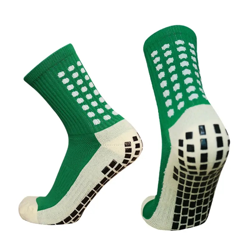 1pair Men's Thick Durable Dot Glue Sports Socks Crew Socks For Running ...