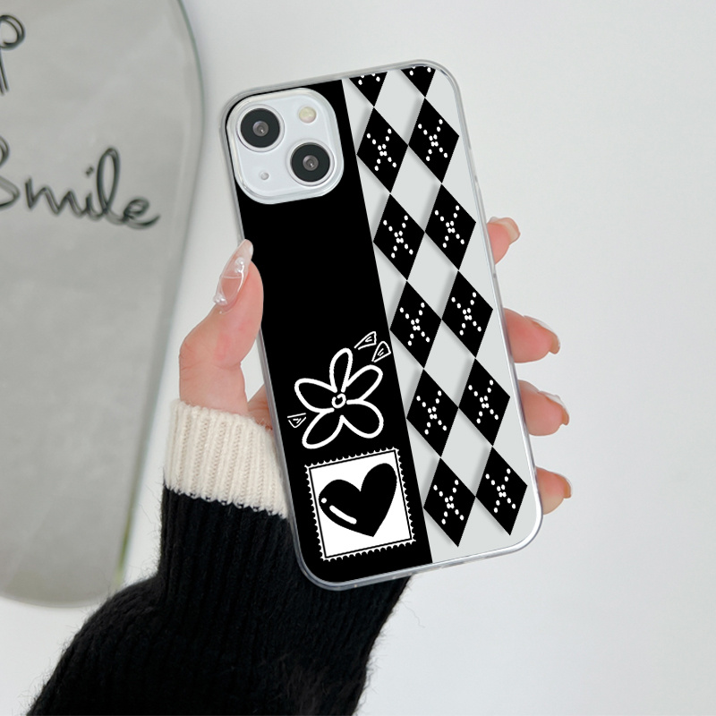 Plaid Printed Phone Case For Iphone14/14plus/14pro/14pro  Max,iphone13/13mini/13pro/13pro Max,iphone12/12mini/12pro/12pro  Max,iphone11/11pro/11pro Max,iphonex/xr/xs/xs Max,iphone 8/8plus/7/7plus, iphone Se Gift For Birthday/easter - Tem