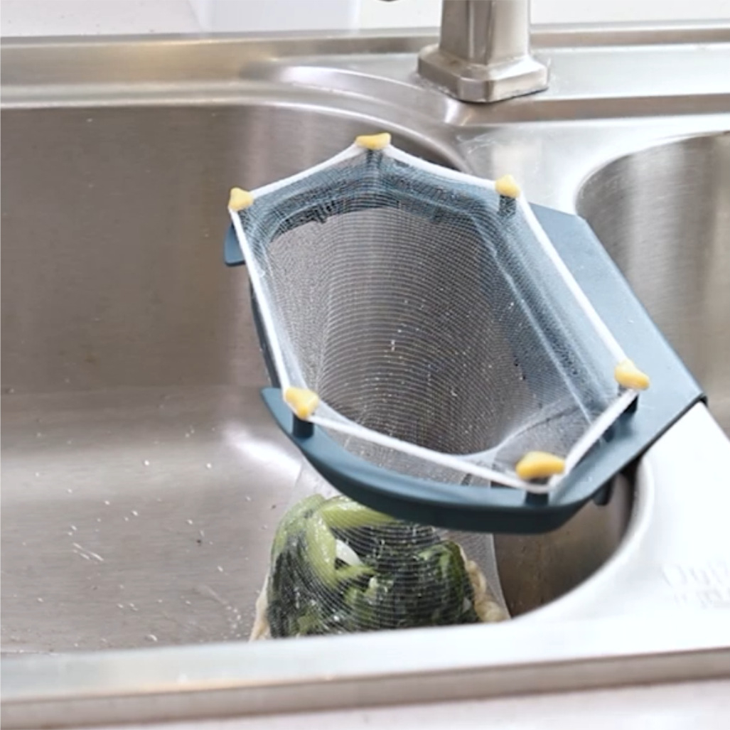 Kitchen Sink Strainer Leftover Drain Basket Garbage Filter Hanging
