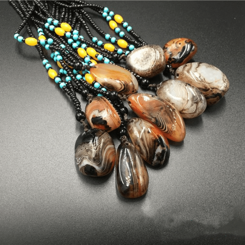 Banded sale agate necklace