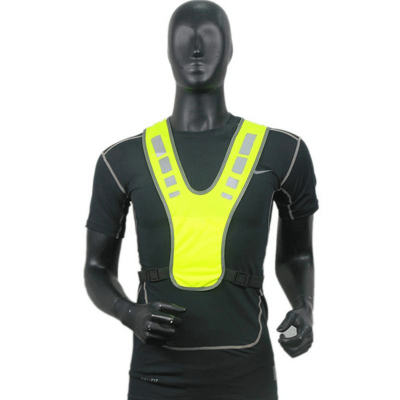 reflective outdoor cycling protective tank top motocycle harness night running clothing for women and men details 2