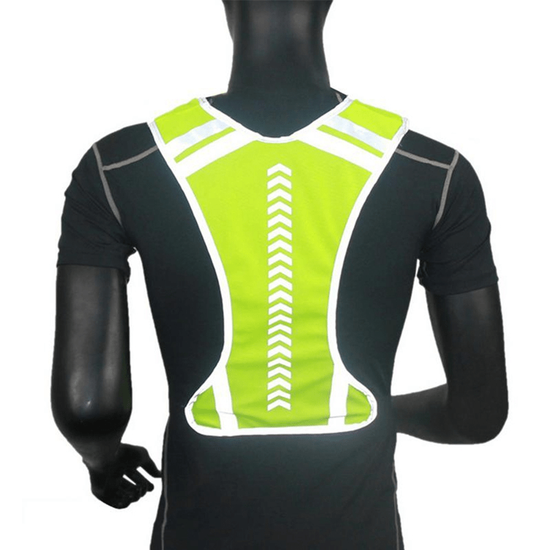 reflective outdoor cycling protective tank top motocycle harness night running clothing for women and men details 5
