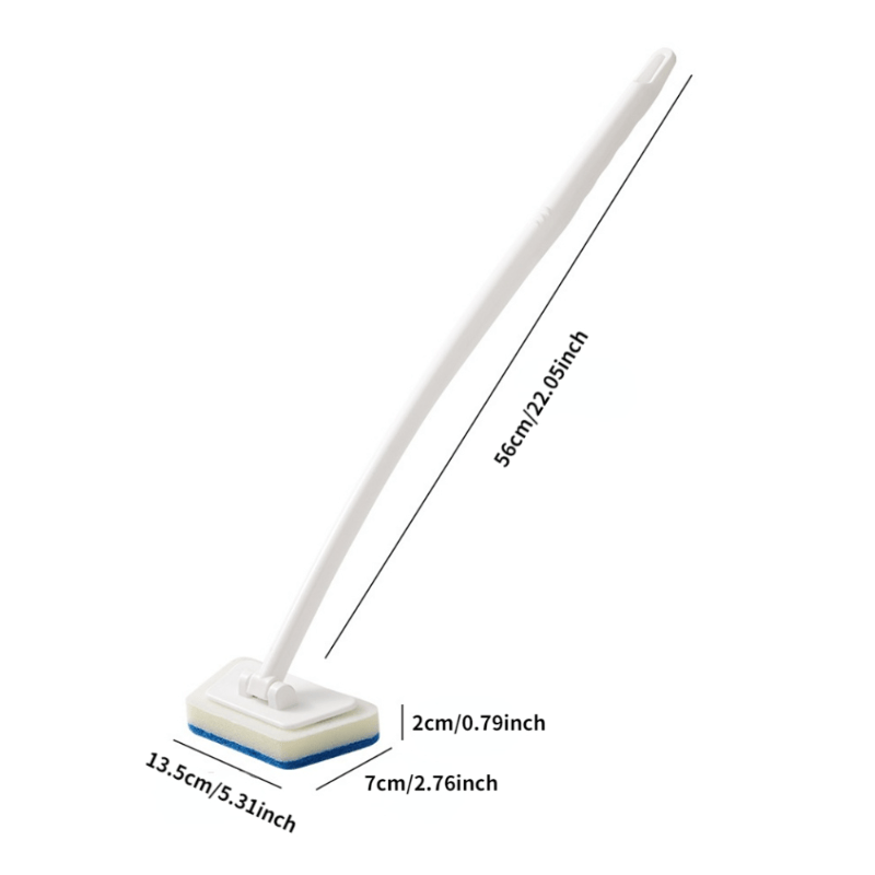 CleanMaster Bathroom Floor Brush Long Handle Tile & Toilet Cleaning Tool  With Seam Brush & Wall Wash Capability. From Xianstore09, $8.61