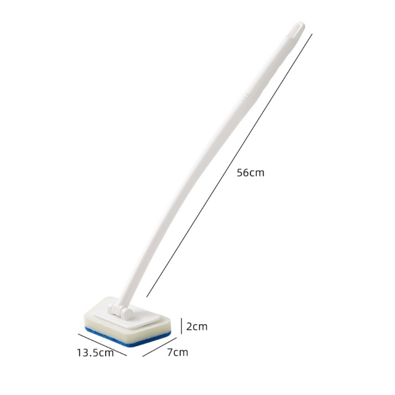 Multi-function Kitchen Stoves Bendable Cleaning Brush Pool Toilet Bathroom  Tiles Bathroom Floor Brush(White) 