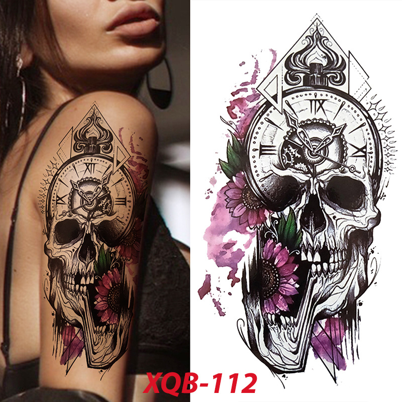 3d 3d Flower Sticker Temporary Tattoo For Legs Arms Chest - Temu