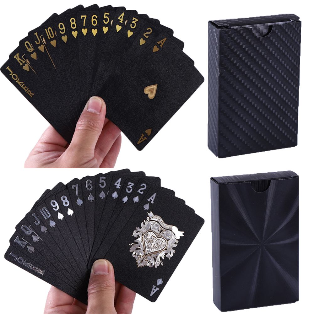Carte De Jeu De Poker En Plastique Noir Pur, Imperméable, Pvc Magique,  Offre Spéciale, Commerce Extérieur - Cartes À Jouer - AliExpress