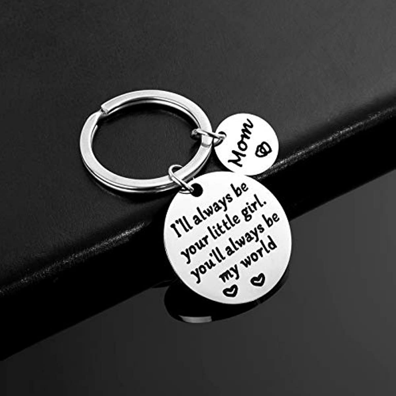 A Sweet And Meaningful Gift For Mom: I'll Always Be Your Little Girl (boy) Key  Chain - Temu