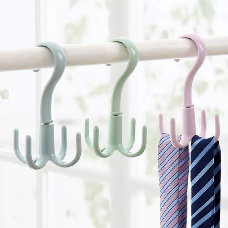 1pc space saving rotated hanger hooks wardrobe clothes rack hanger organizer bag hanger shoes belt scarf hanging rack closet hanger details 7
