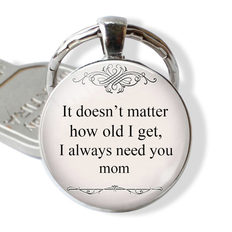 It How Old I Get Time Synthetic Gemstone Keychain