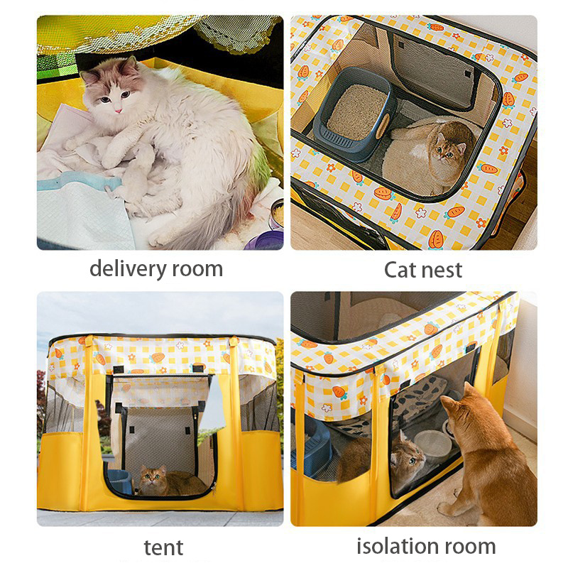 pet delivery room puppy kitten house cozy cat bed comfortable cats tent foldable for dog cat house details 0