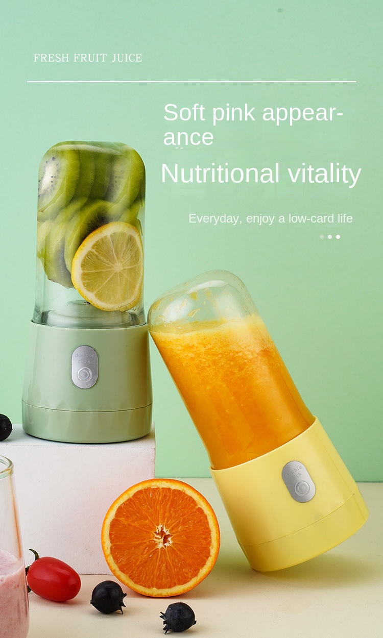 Wireless Portable Blender Bottle - Electric Juicer For Fresh Juice,  Smoothies, And Citrus - Mixer And Squeezer In One - Temu