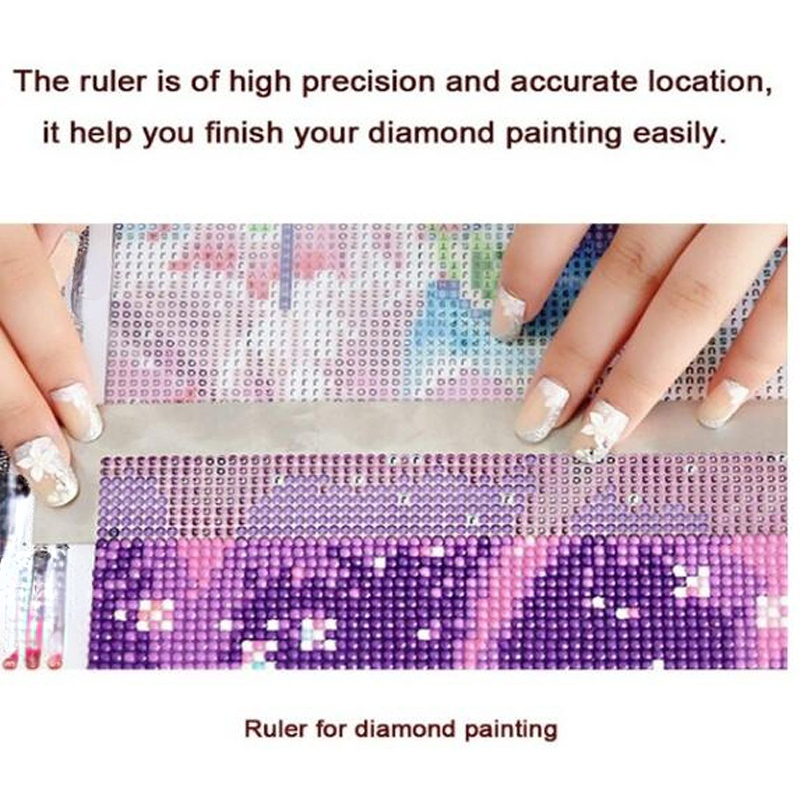 Diy Diamond Painting Ruler Embroidery 5d Diamond Square - Temu