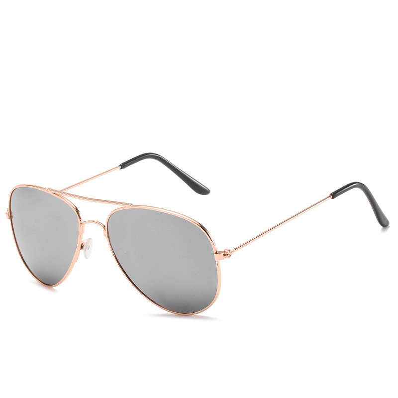 Classic Mirrored Pilot Reflective Metal Aviator Sunglasses