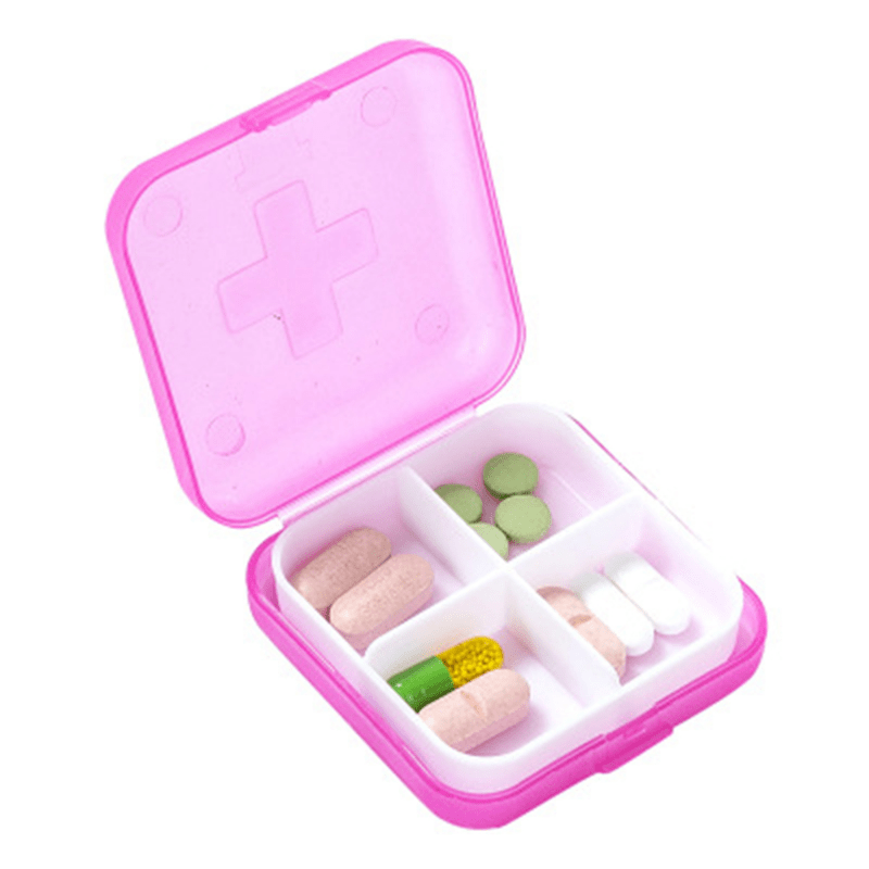 1pc Medicine Box Jewelry Storage Box Pill Organizer Portable Pill