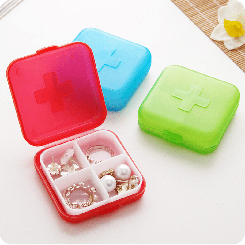 Medicine Box Jewelry Storage Box Pill Organizer Portable - Temu