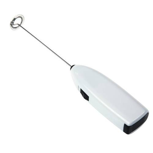 upgrade your coffee experience with this powerful white electric whisk frother