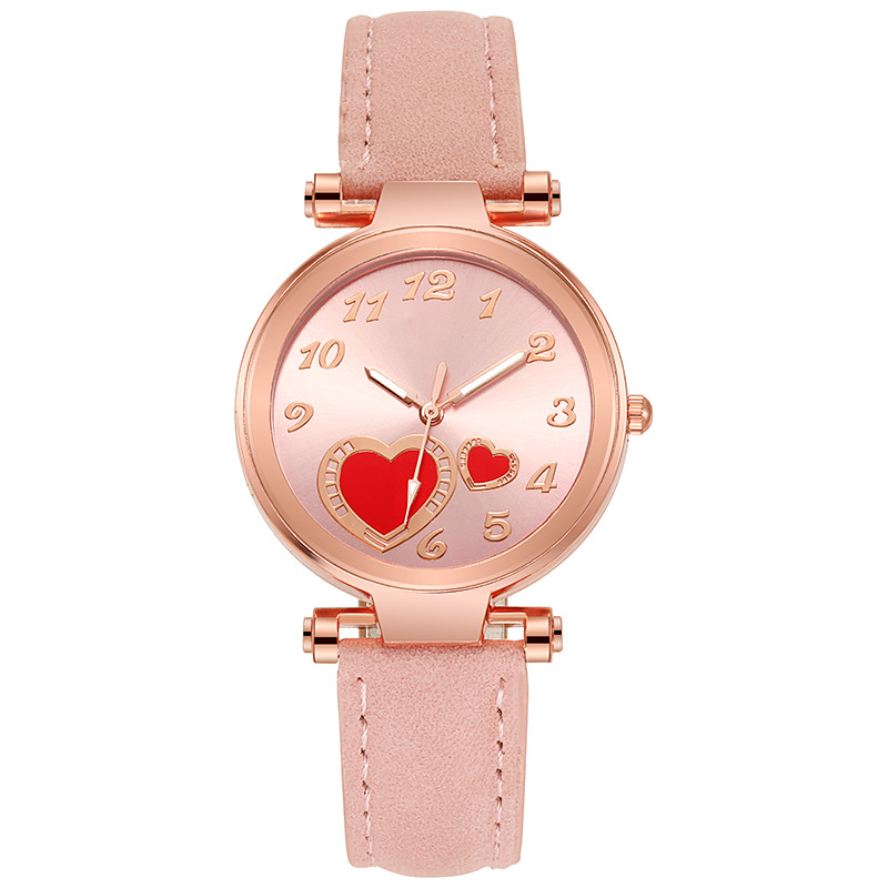 Relojes baratos Mujeres Moda Amor Corazón Colgante Pulsera Reloj Mujer  Reloj Relojes Mujer Cuero Tejido Reloj de pulsera de cuarzo