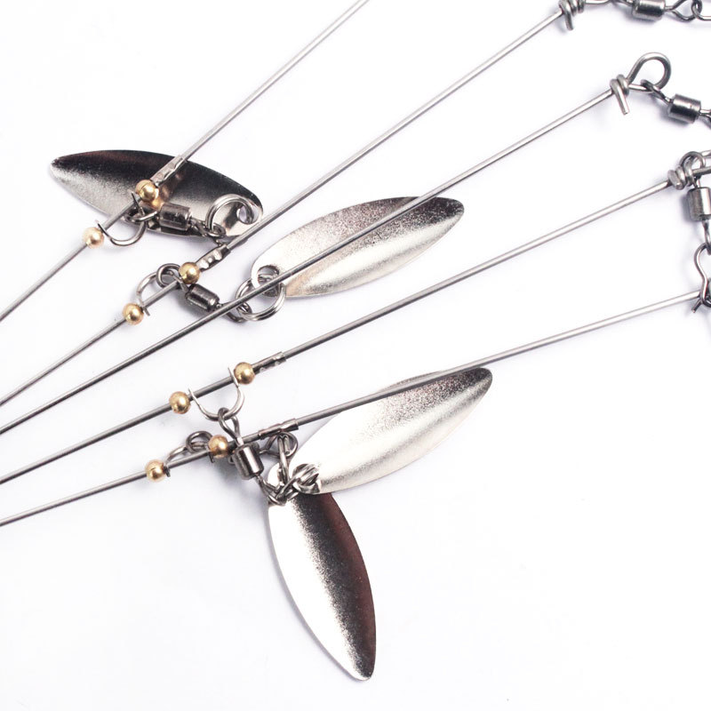 Epozz Biger 5 Arm Alabama Bait Rigs With 8 Spoon Blades, Umbrella Rig A-Rig  For Boat Trolling Fishing, Swimbait Lures For Striper Bass
