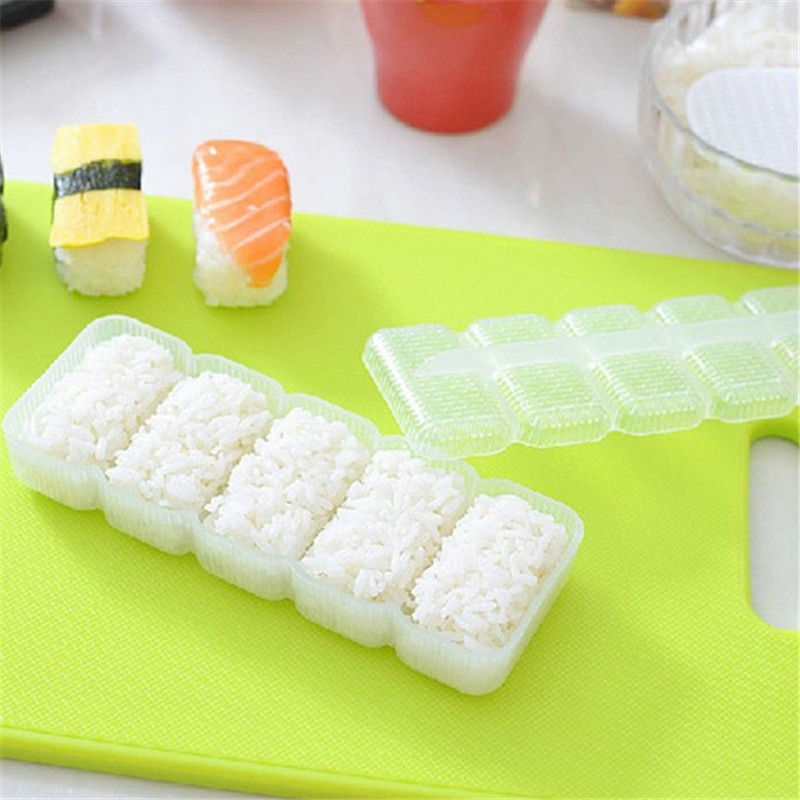 1pc Nigiri Sushi Mold Rice Ball 5 Rolls Maker Non Stick Sushi Making Tool,  Kitchen Gadgets, Kitchen Accessories