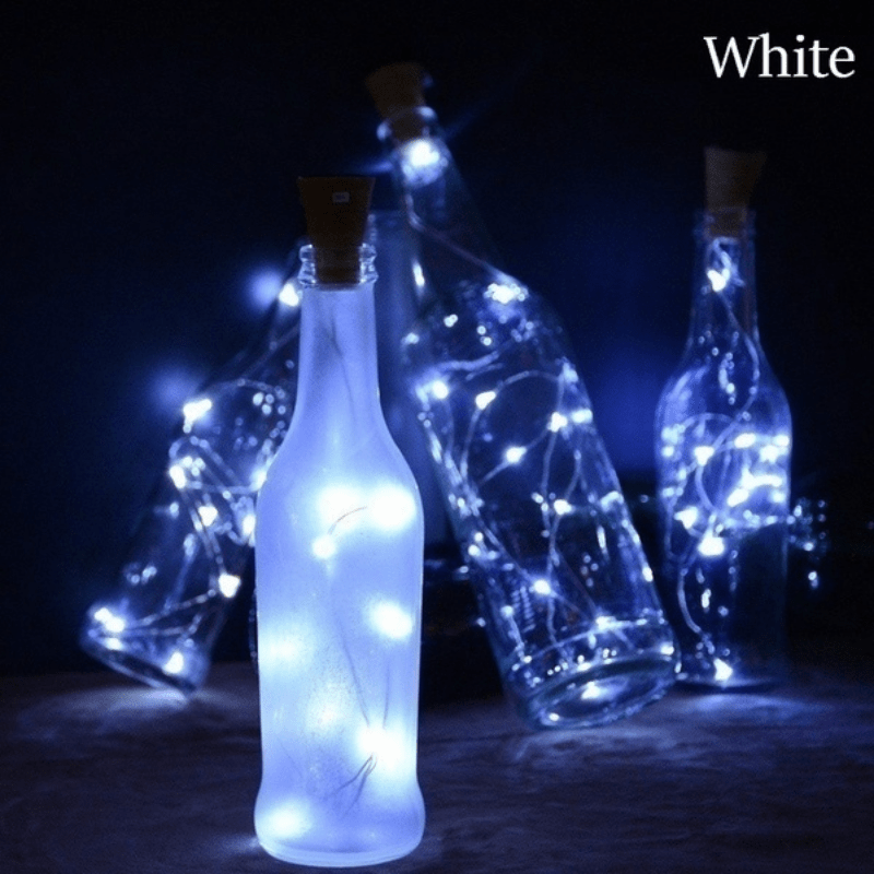 LED Guirlande Lumineuse Liège en Forme De Veilleuse pour Vin Bouteille  Étoilé