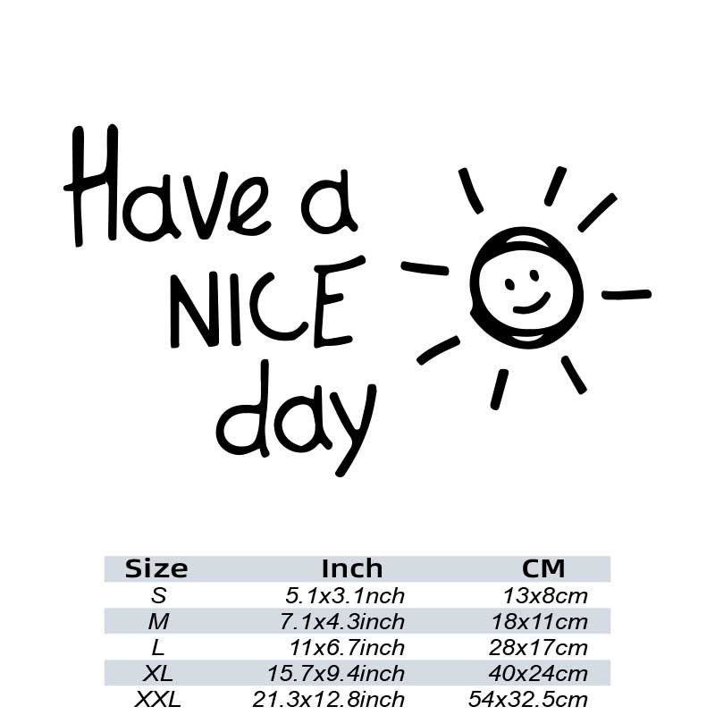 Brighten Car Fun Reflective ' A Nice Day' Stickers! - Temu