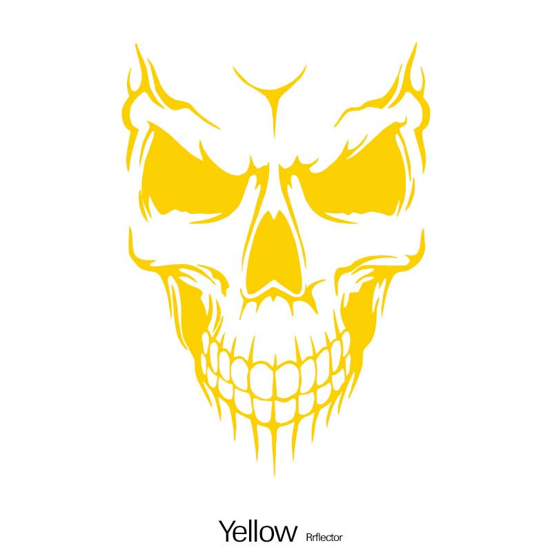 Yellow Eyes Scary Self-Adhesive Vinyl Bike Motorbike Car Stickers Safety  Signs