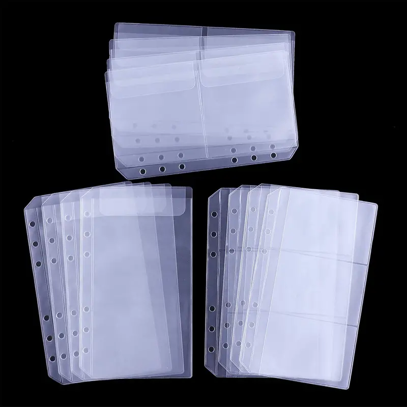 Yaomiao CXVMHMP A6 Size 6 Holes Binder Pockets Plastic Binder