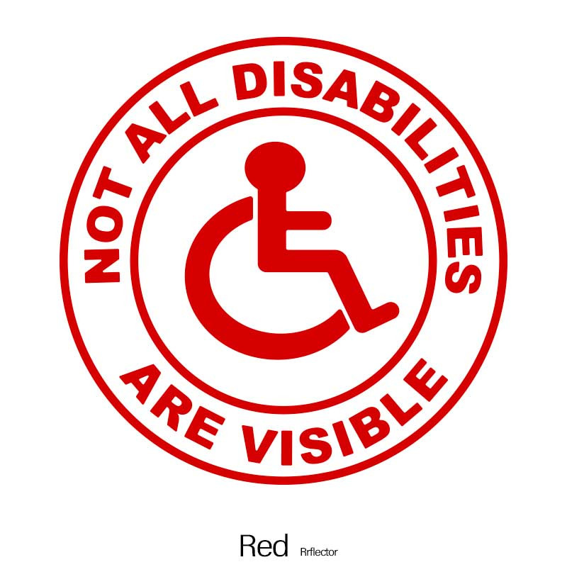 L'autocollant pour voiture avec accès handicap devient plus visible