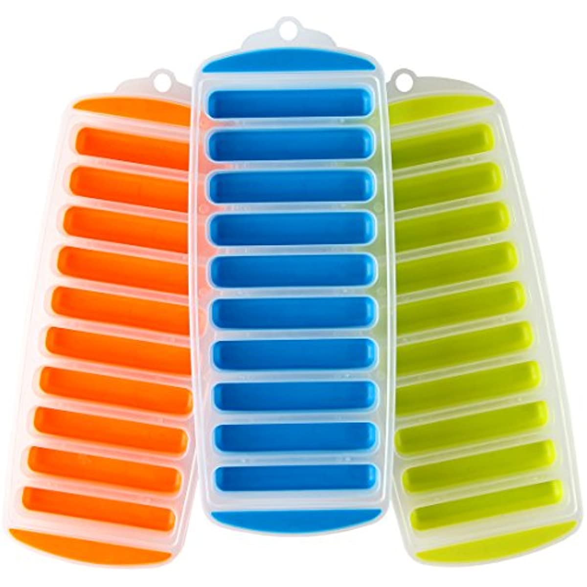 3pcs Narrow Ice Stick Cube Trays For Sports and Water Bottles