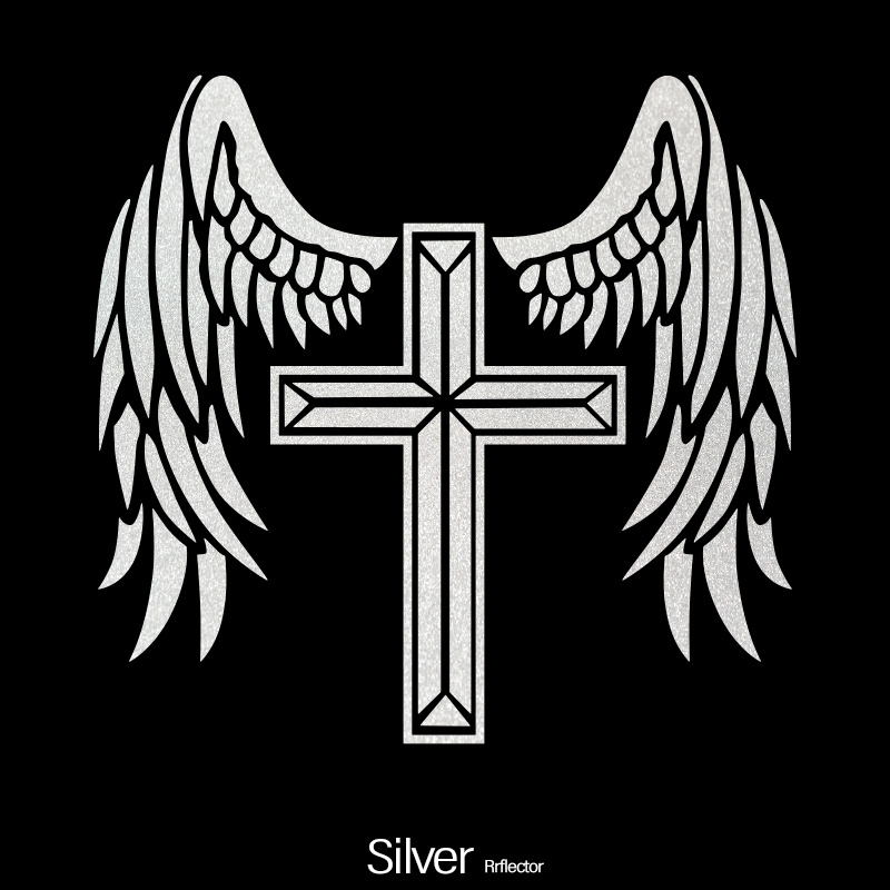 Angel Holding The Cross for Prayer Decal - Sold by Vinyl Disorder