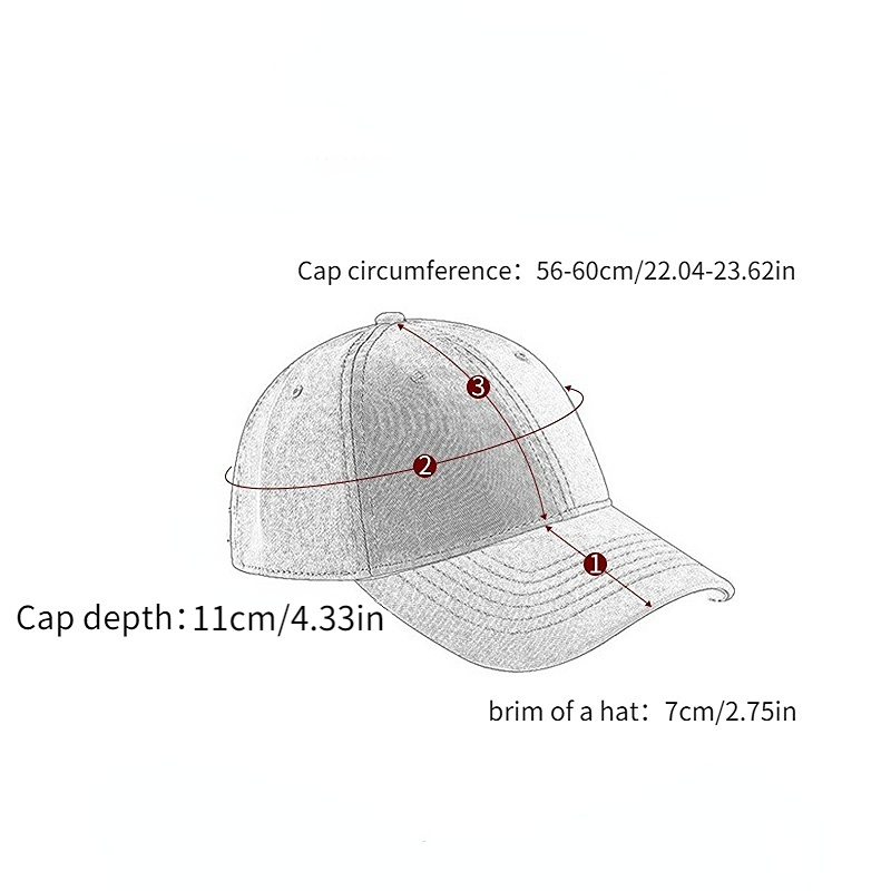 Spring Embroidered Bear Head Baseball Cap Hat Unisex